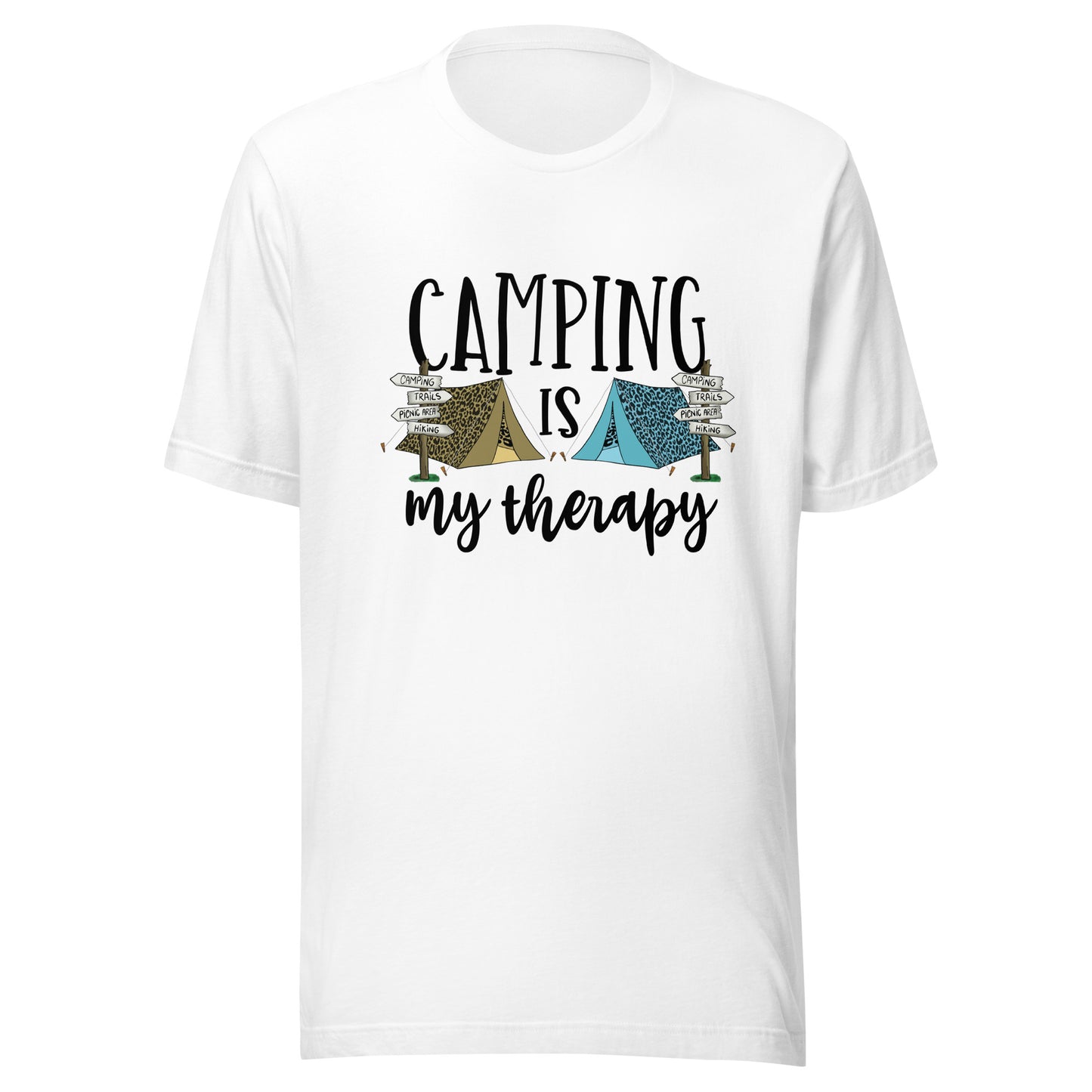 "Camping is My Therapy T-Shirt - Comfortable Tee for Outdoor Enthusiasts"